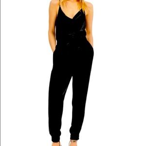 Bar III Satin Jogger Jumpsuit